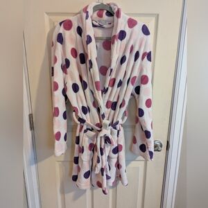 Ulta Beauty Polka Dot Robe - Pink and Purple